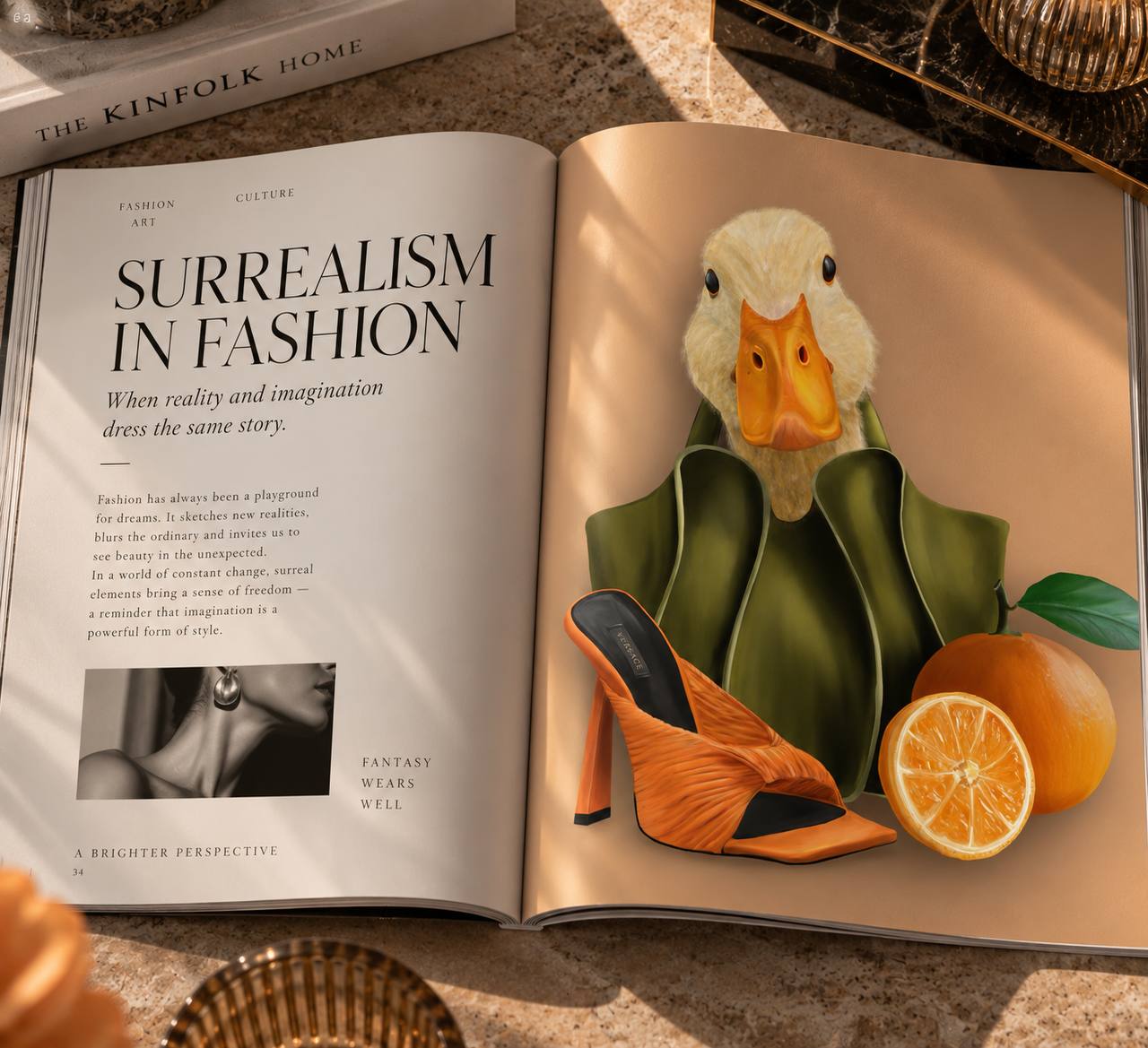 Duckling & Orange — editorial fashion