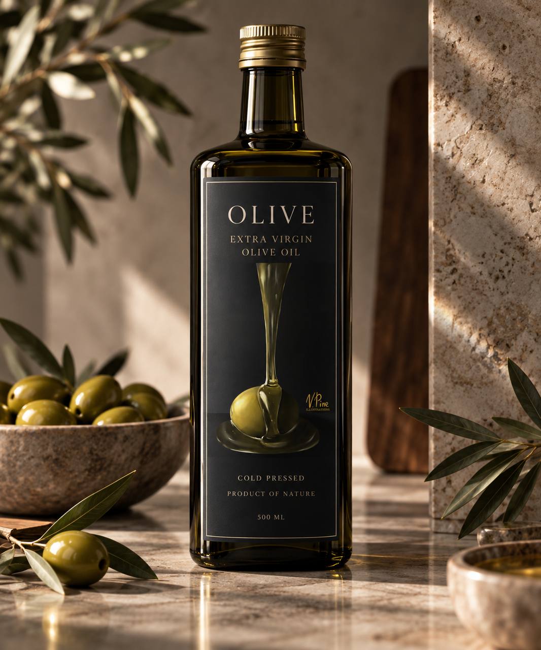 Olive Oil — bottle label