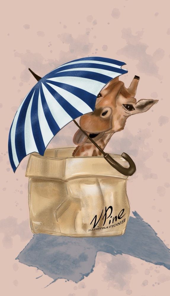 Giraffe & Umbrella