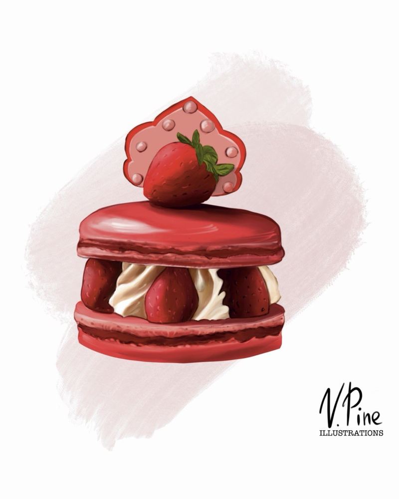 Strawberry Macaron